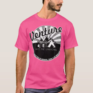 T-shirt Aventure Dans L'Inconnu - Camping Randonnée En Ple