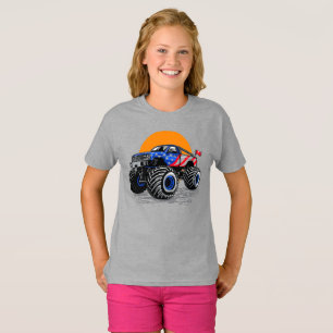 T-shirt Aventure de camion monstre tout-terrain patriotiqu