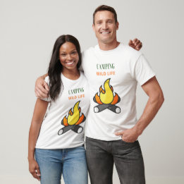T-shirt Aventure de camping sauvage esthétique