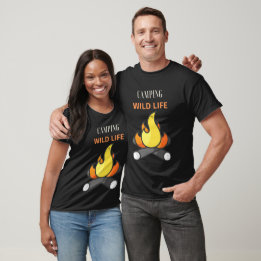T-shirt Aventure de camping sauvage et esthétique