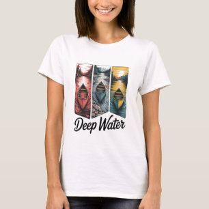 T-shirt Aventure de canoë en eau profonde Inspirant Plein