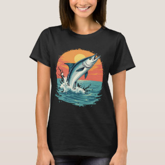 T-shirt Aventure de coucher de soleil de tarpon tropicale