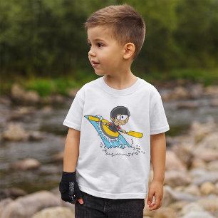T-shirt Aventure de rafting en eau vive avec Scared Boy