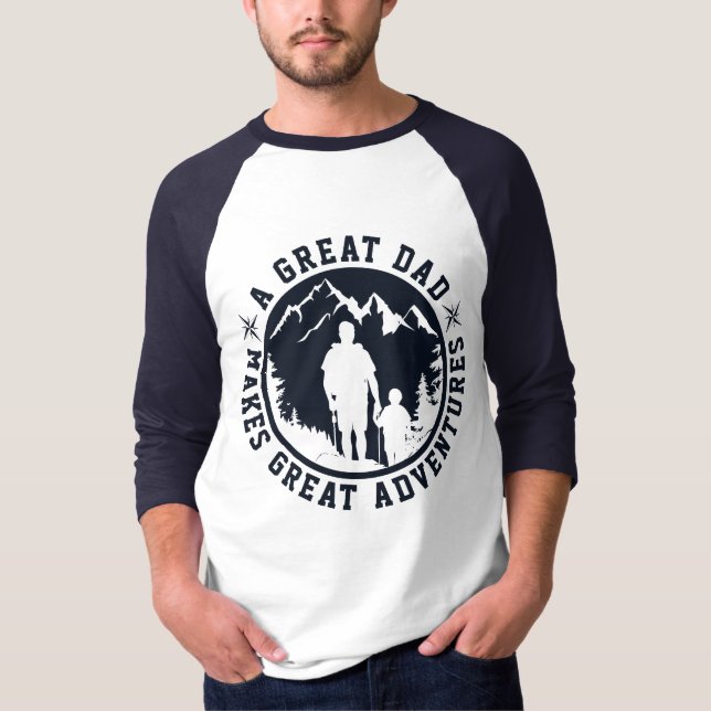 T-shirt Aventure Père & Fils | FÊTE DES PÈRES | Marine (Devant)