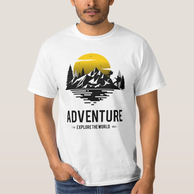 T-shirt aventure randonnée (Devant)