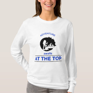 T-shirt Aventure Randonnée, Adventure Await at the Top