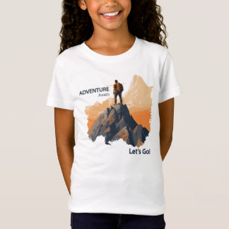 T-Shirt Aventure Randonnée, Adventure Await, Let’s Go !