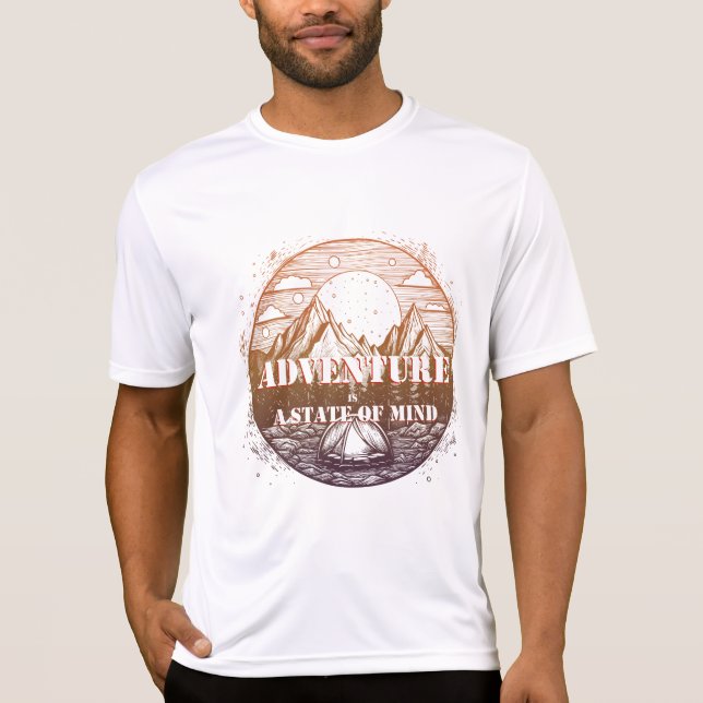 T-shirt Aventure Randonnée, Aventure est un état d'esprit (Devant)