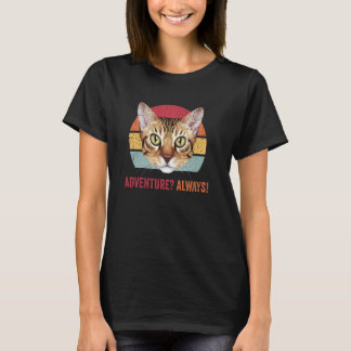 T-shirt Aventure Toujours Abyssinian Chat Funny Kitty Kitt