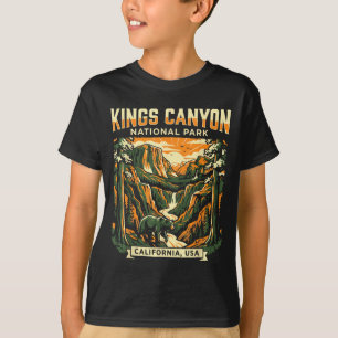 T-shirt aventure vintage dans le parc national de Kings ca