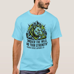 T-shirt AventurePleinAirSanglierEspritRude Avant Arrière