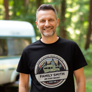 T-shirt Aventures caravanes familiales personnalisées
