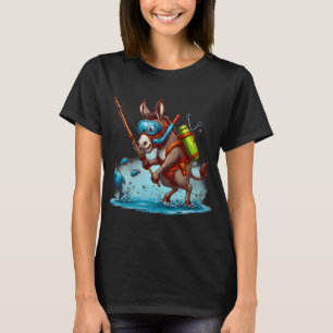 T-shirt Aventures de l'âne fantaisiste : snorkeling et pêc