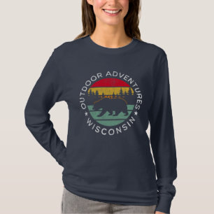 T-shirt Aventures de plein air Wisconsin
