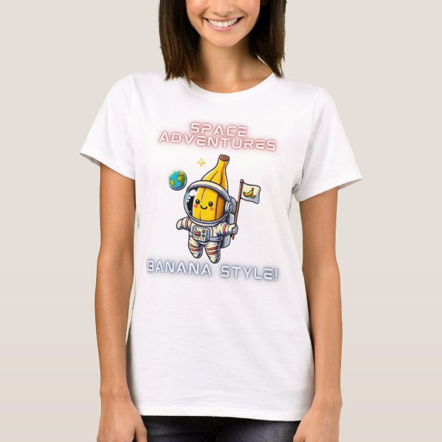 T-shirt Aventures des astronautes de la banane spatiale (Devant)