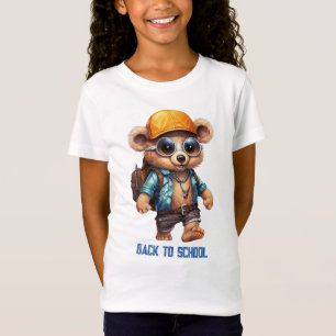 T-Shirt Aventures ensoleillées avec ours de plage - Prêt p