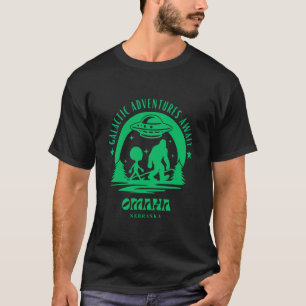 T-shirt Aventures Galactiques attendent Omaha Nebraska