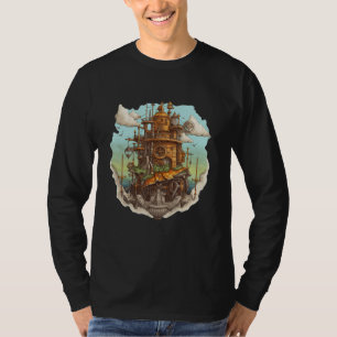 T-shirt Aventures Steampunk Victorien Futuriste Steampun