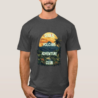 T-shirt Aventures Volcaniques : Amoureux De L'Extérieur In