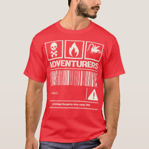 T-shirt Aventuriers Avertissement La division de la partie