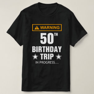 T-shirt Avertissement 50e anniversaire Voyage en cours Amu