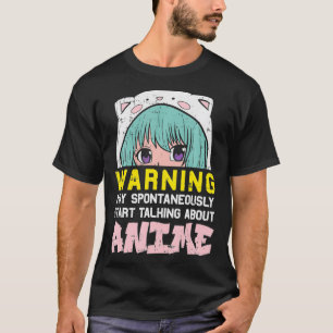 T-shirt Avertissement Anime esthétique Goth mignonne Japon