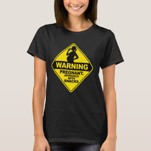 T-shirt Avertissement Approche Enceinte Avec Baby shower S