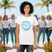 Avertissement Besties Voyage en cours Bleu sur bla