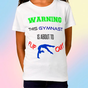 T-Shirt Avertissement Cette Gymnaste Est Sur Le Point De R