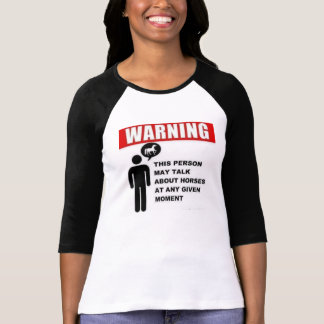 T-shirt Avertissement !  Cette personne peut parler des