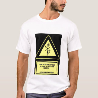 T-shirt avertissement : courant de proton