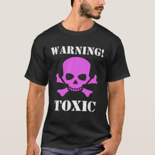 T-shirt Avertissement Croisés crâniens toxiques