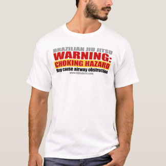T-shirt Avertissement de Jiu Jitsu de Brésilien : Chemise