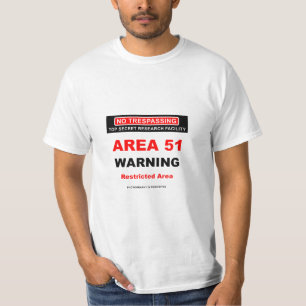 T-shirt Avertissement de la zone 51