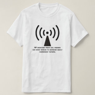 T-shirt Avertissement de rayonnement de rf