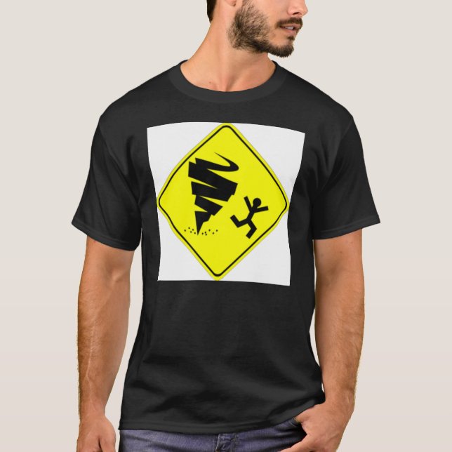 T-shirt Avertissement de tornade (Devant)
