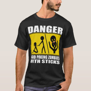 T-shirt Avertissement de zombi