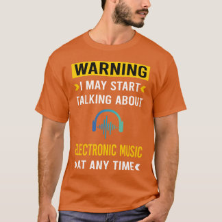 T-shirt Avertissement Fille de musique électronique
