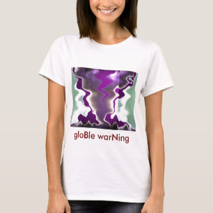 T-shirt avertissement global de réchauffement climatique