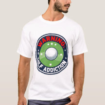 Avertissement Golf Sérieuse Addiction Drôle Golfeu