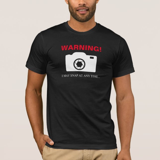T-SHIRT AVERTISSEMENT JE PEUX ME PASSER À TOUT MOMENT... (Devant)