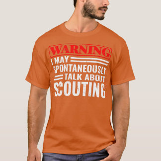 T-shirt Avertissement Je peux parler scoutisme garçon de c