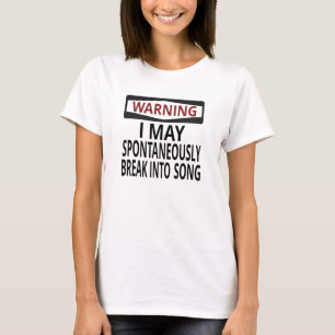 T-shirt Avertissement : Je peux spontanément pénétrer p
