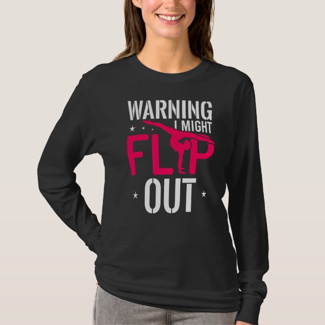 T-shirt Avertissement Je Pourrais Retourner Pom-pom girl a (Devant)