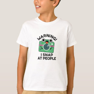 T-shirt Avertissement Je Shap Sur Les Gens Drôle Caméra Pu