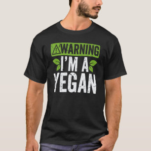 T-shirt Avertissement Je Suis Un Végétalien Manger Des Lég