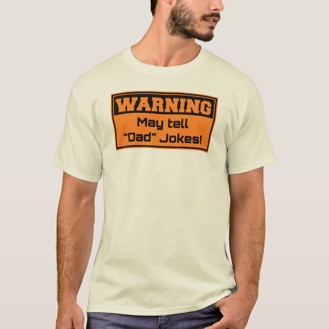 T-shirt Avertissement - mai raconte des plaisanteries de (Devant)
