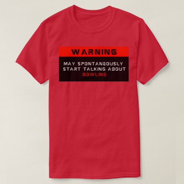 T-shirt Avertissement May commence spontanément à parler d (Design devant)