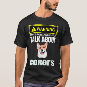 T-shirt Avertissement mignon peut parler spontanément des