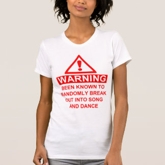 T-shirt Avertissement musical de fan
